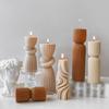 3D Cylinder Candle Mold Reusable Silicone Mold for Home Decorations Practical Aromatherapys Mould Jewelry Supplies