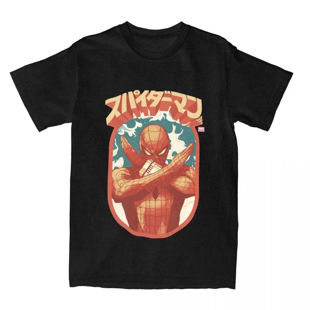 UnisexSpider Man Cartoon Graphic Shirts Merchandise Casual Pure Cotton T Shirts Tee Clothes Plus Size