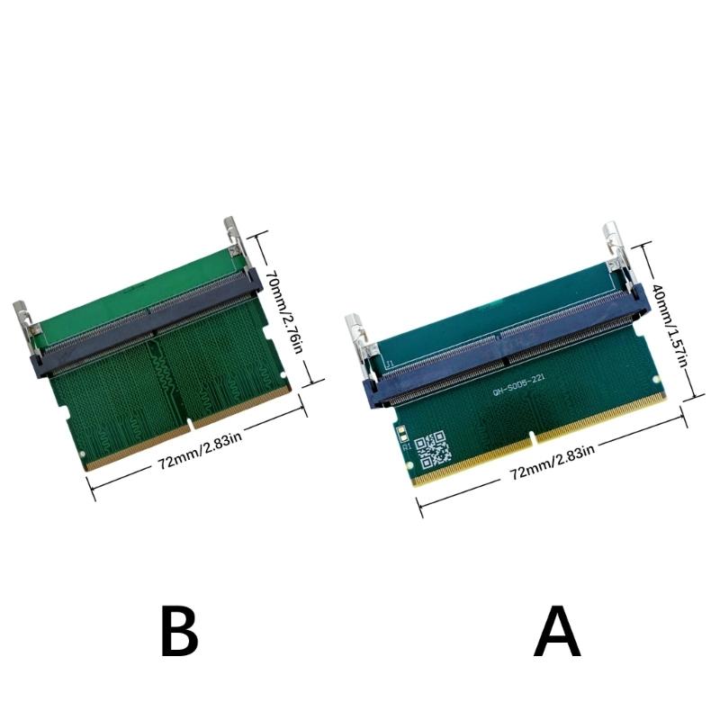 Universal DDR5 Notebook Memory Test Slot Adapters Double Direction Installation For Desktop Motherboards
