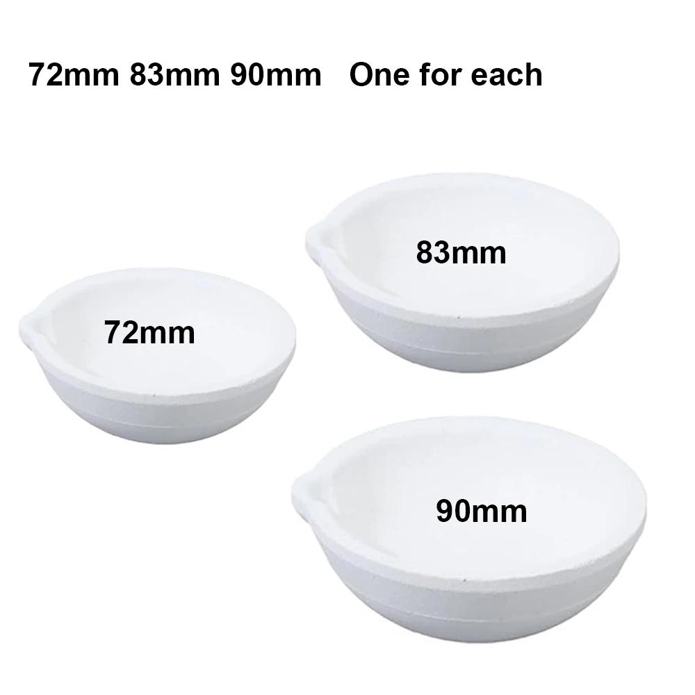 1/4pcs 100g-5000g High Temperature Quartz Silica Smelting Crucible Smelting Casting Refined Golden Silver Jewelry Casting Tools