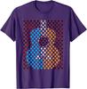 Guitar Pick Yin Yang Acoustic Guitar Graphic Tee Casual Short Sleeve TShirt