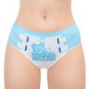 LittleForBig Women's Silky Panties (Fluffy Teddy Pants) with Bowknot, Comfortable Fit, Blue, Size M