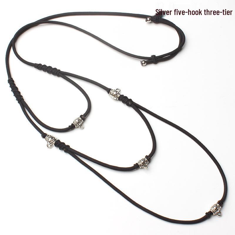 

Тайський плетений вручну шнурок для амулета: Одинарний, Подвійний, Потрійний, Четверний, П ятірний та Варіанти Множинного Підвішування