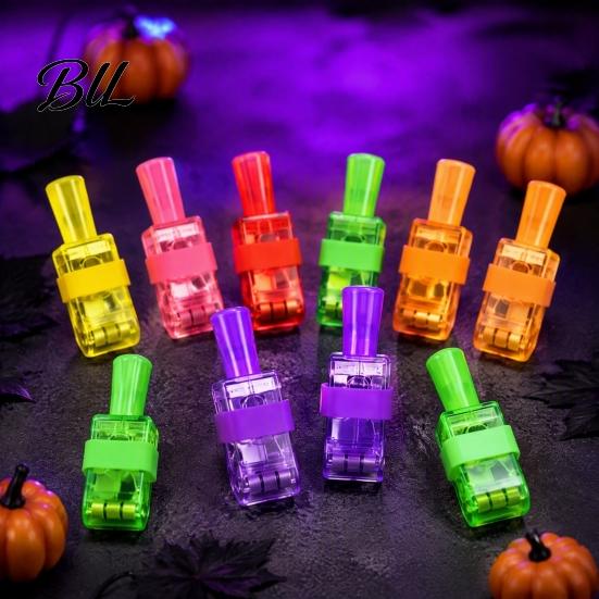 Holiday Gift for Kids 12 Pcs Halloween Finger Projector Lights, Mini Colorful LED Party Supplies Pattern Projection Ring Kids, Goodie Bag Stuffers,
