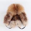 On Sale Real Fox Fur Women's Russian Ushanka Aviator Trapper Snow Skiing Hats Caps Earflap Winter Ladies Fox Fur Bomber Hat