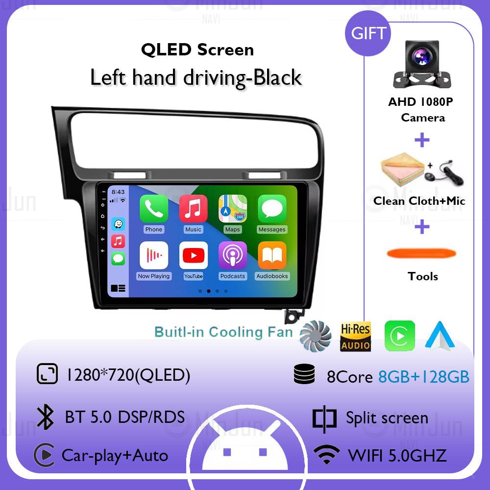 2K Screen Android 14 Car GPS Radio Multimedia For Volkswagen Golf 7 2012 - 2020 Car Radio Multimedia Video Player Navigation