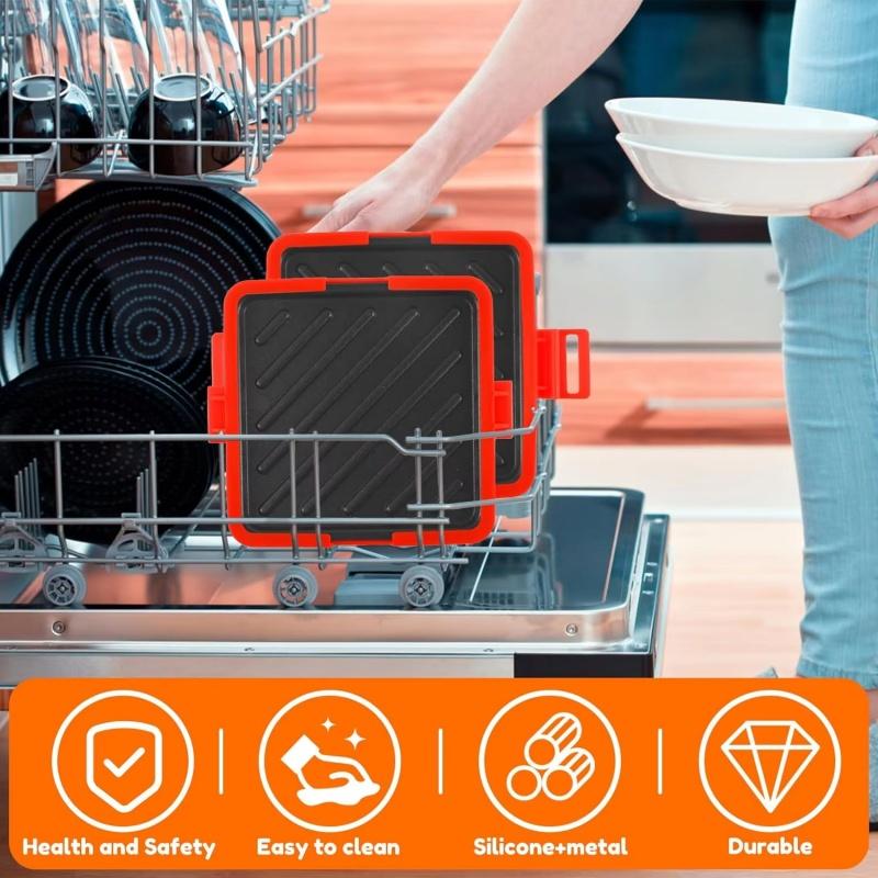 1pc Food Grade Silicone Easy-to-Use Microwave Sandwich Maker with Adjustable Silicone Straps Quick, Even Cooking for Toasties