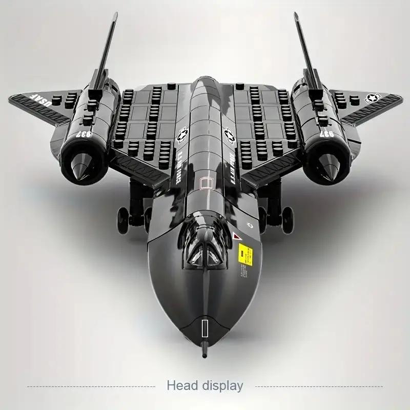 

Military Sr-71 Blackbird Reconnaissance Aircraft Construction Blocks Small Particle Space Shuttle Collection Puzzles Toys Kids Young Boys