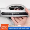 WTRK1 Car Door Handle Bowl Protector Anti-Scratch Carbon Sticker Strip Decals for Toyota RAV4 C-HR Yaris Hilux Prius Auto Accessories