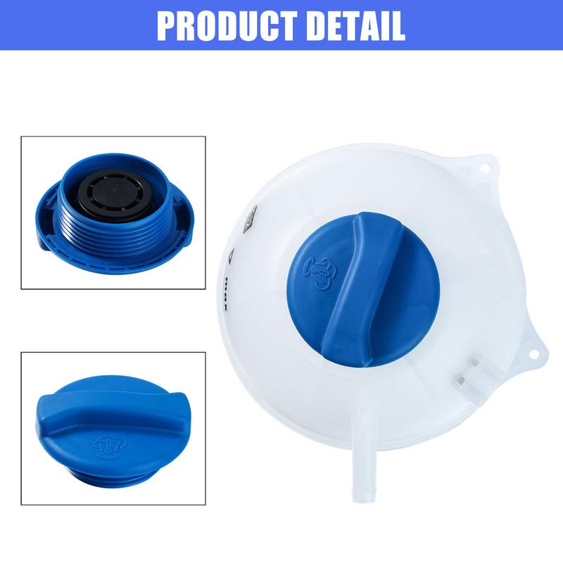 For VW Transporter Caravelle T4 1990-2003 Bus Van Radiator Overflow Engine Coolant Reservoir Expansion Tank With Cap 701121407B