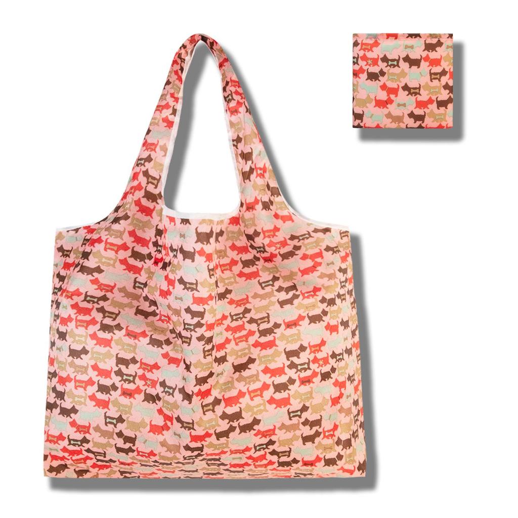 Eco-Friendly Large Capacity Foldable Tote Bag - Creative, Portable, Printed, and In Stock
