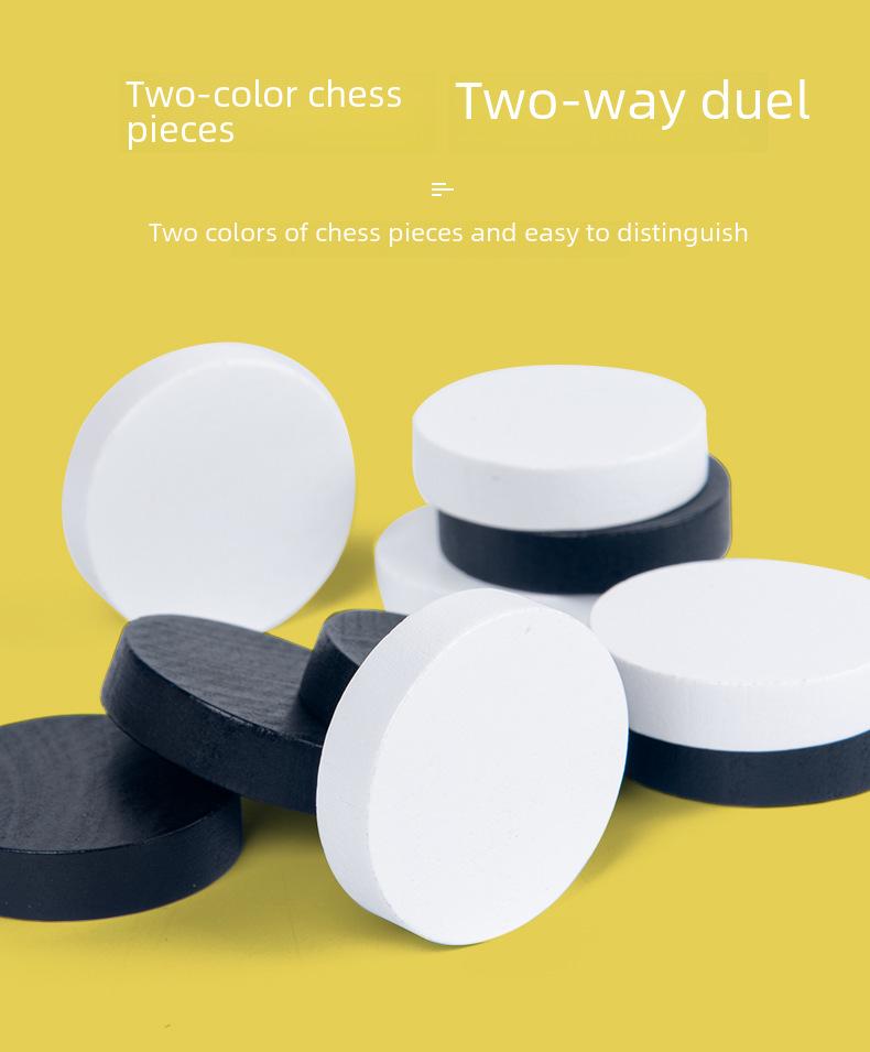 Wooden Bouncy Chess: Parent-Child Interactive Game - Bumper Chess and Desktop Ice Hockey Catapult