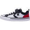 Pro Blaze Strap Comfortable Versatile Low Top Kids Basketball Shoes Kids Sneaker Black White Red A10741C