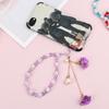 Phone Case Hanging Cord Mobile Phone Lanyard Keychain Wrist Rope Flower Pendant Anti-lost Lanyard
