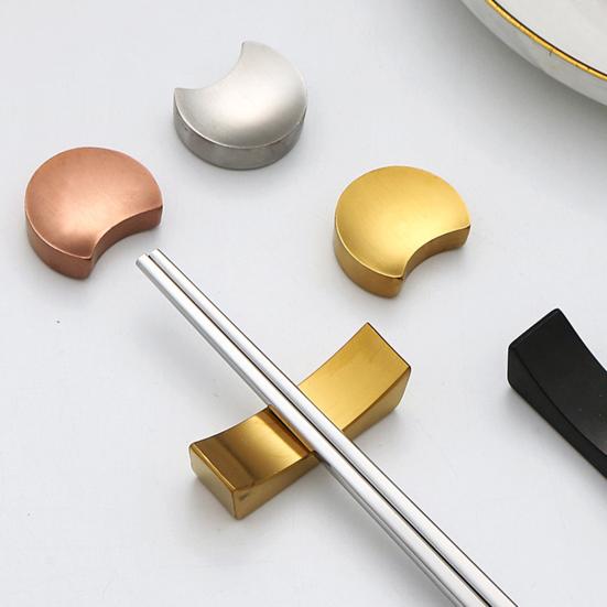 Spoon Chopstick Rest Stainless Steel Creative Ingot Shape Spoon Chopstick Holder Rustproof Tableware Stand for Home Restaurant Hotel Use