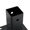 Square Post Base 4 pcs 71 x 71 mm Powder Coated Steel