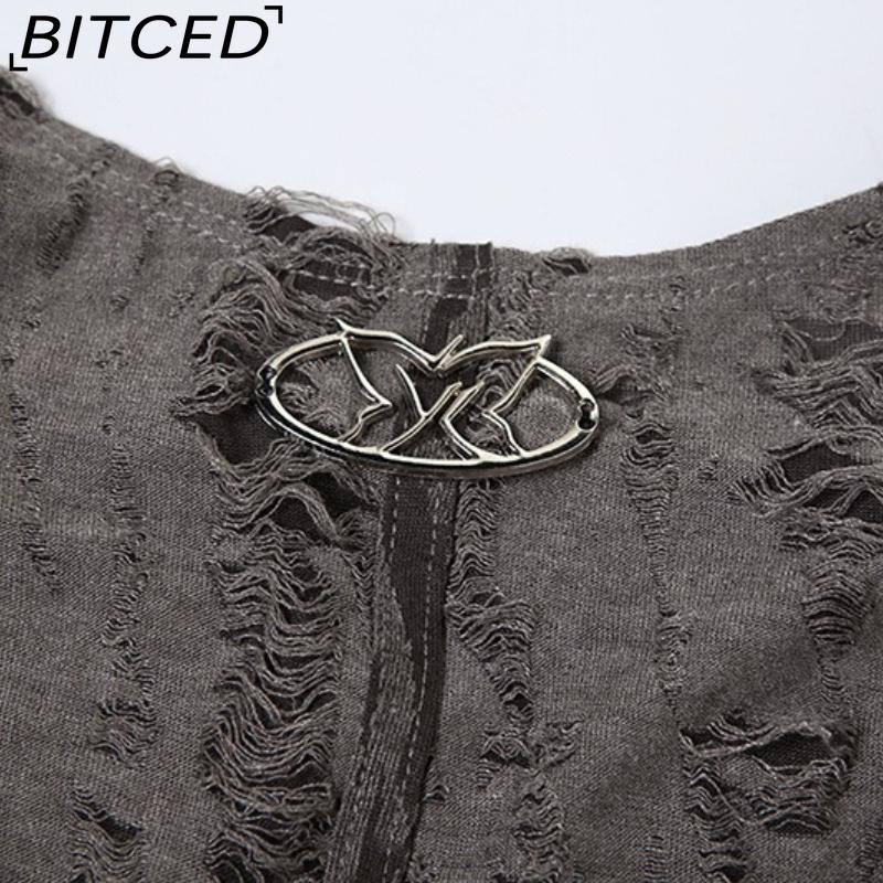 BITCED Summer Women's Solid-Color Slim-Fit Streetwear Fashion Strapless Sexy Backless Tank Top