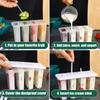 1pc Popsicle Mold Creative Popsicle Mold Silicone Popsicle Reusable Ice Ice With Mold Cream Cov Z5H8