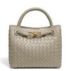 Woven Metal Rope Buckle Multi-Use Tote: Large Capacity Handbag & Crossbody Bag