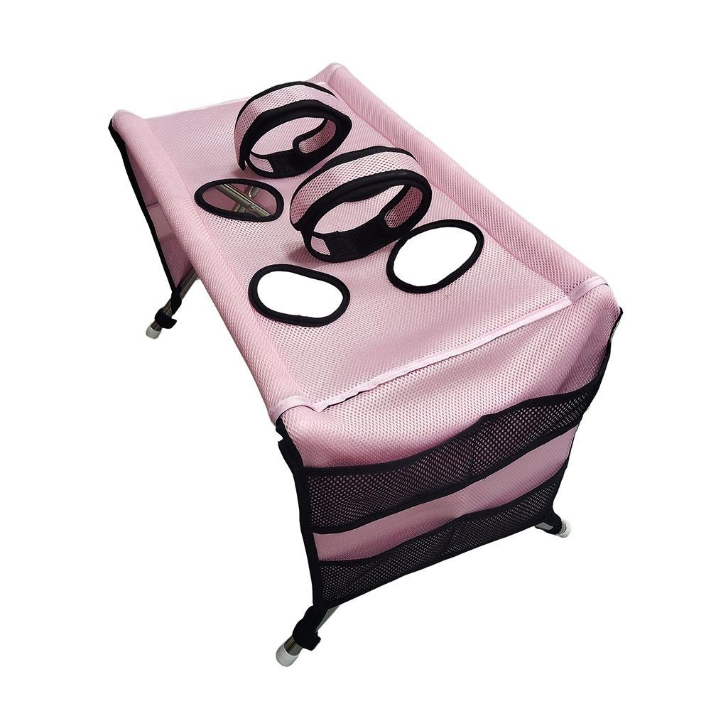 Folding Pet Grooming Hammock Quick Drying with Support Frame Pet Washing Station Anti-Scratch Detachable Dog Grooming Table