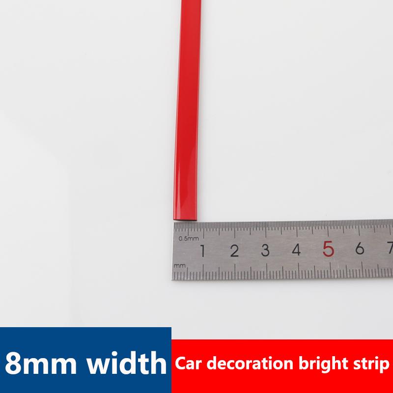 Car Door And Window Protection Strip Car Door Decoration Strip Body Anti-collision Strip 3M/5M Car Bumper Red Decoration Strip 3M