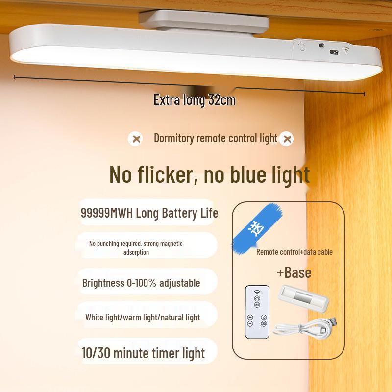 LED Magnetic Desk Lamp: Multifunctional, Cool Light for Dormitory or Study, Eye Protection, Reading, and Charging Night Light