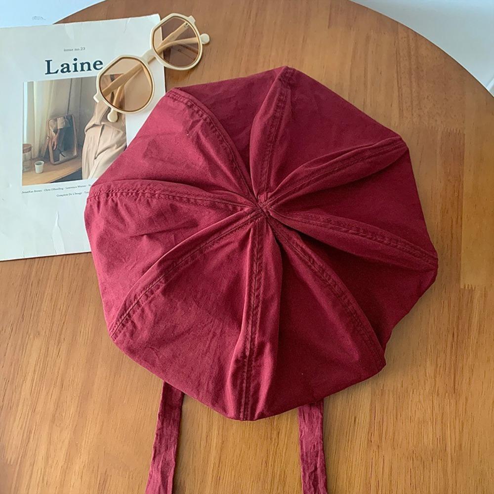 

Берет в корейском стиле, Милая шляпа художника, Сладкая тыквенная шляпа, Уличная одежда красный