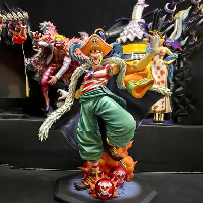 One Piece Buggy Action Figure Anime Statue Warlord Collectible Pvc Model Figurine Toys Gift For Fans Decoration Poseable Articulated Scale Detailed