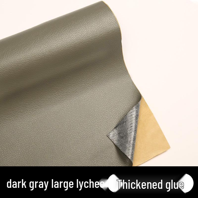 

Self-Adhesive Leather Repair Patch for Sofa and Car Seats 20cm x 30cm (6 sheets) темно-сірий