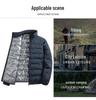 Men's Lightweight Graphene White Duck Down Winter Jacket - Warm, Casual, Outerwear