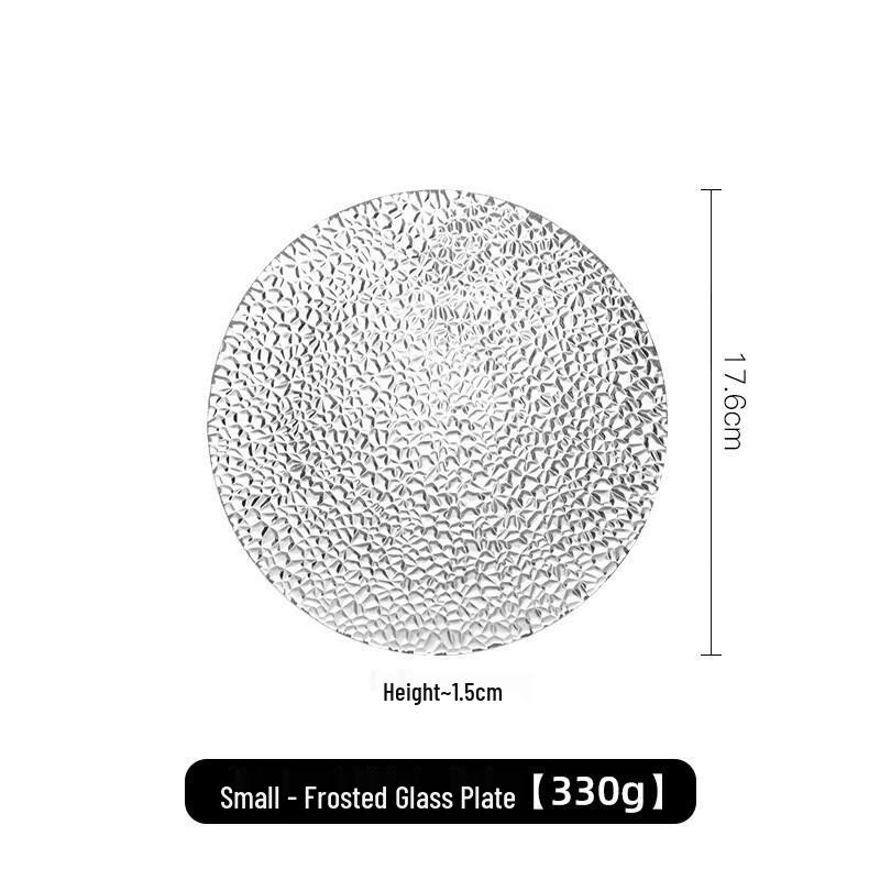 LISM Маленькие матовые стеклянные тарелки для фруктов и закусок, набор из 4 штук