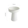 Round Ceramic Pasta Steak Plate Salad Bowl Soup Basins Cooking Plate Kitchen Solid Color Tableware High Foot Snack Desserts Tray