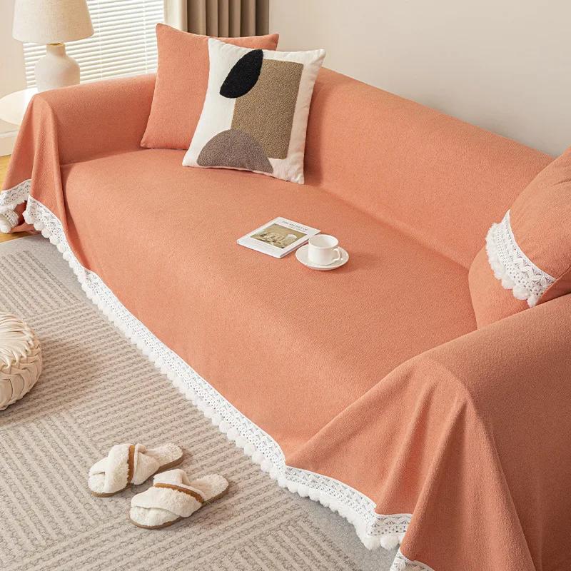 Waterproof Sofa Towel Cover for Decoration Couch Cover Chic Throw Blanket Slipcover for Pets Kids Anti Cat Scratch
