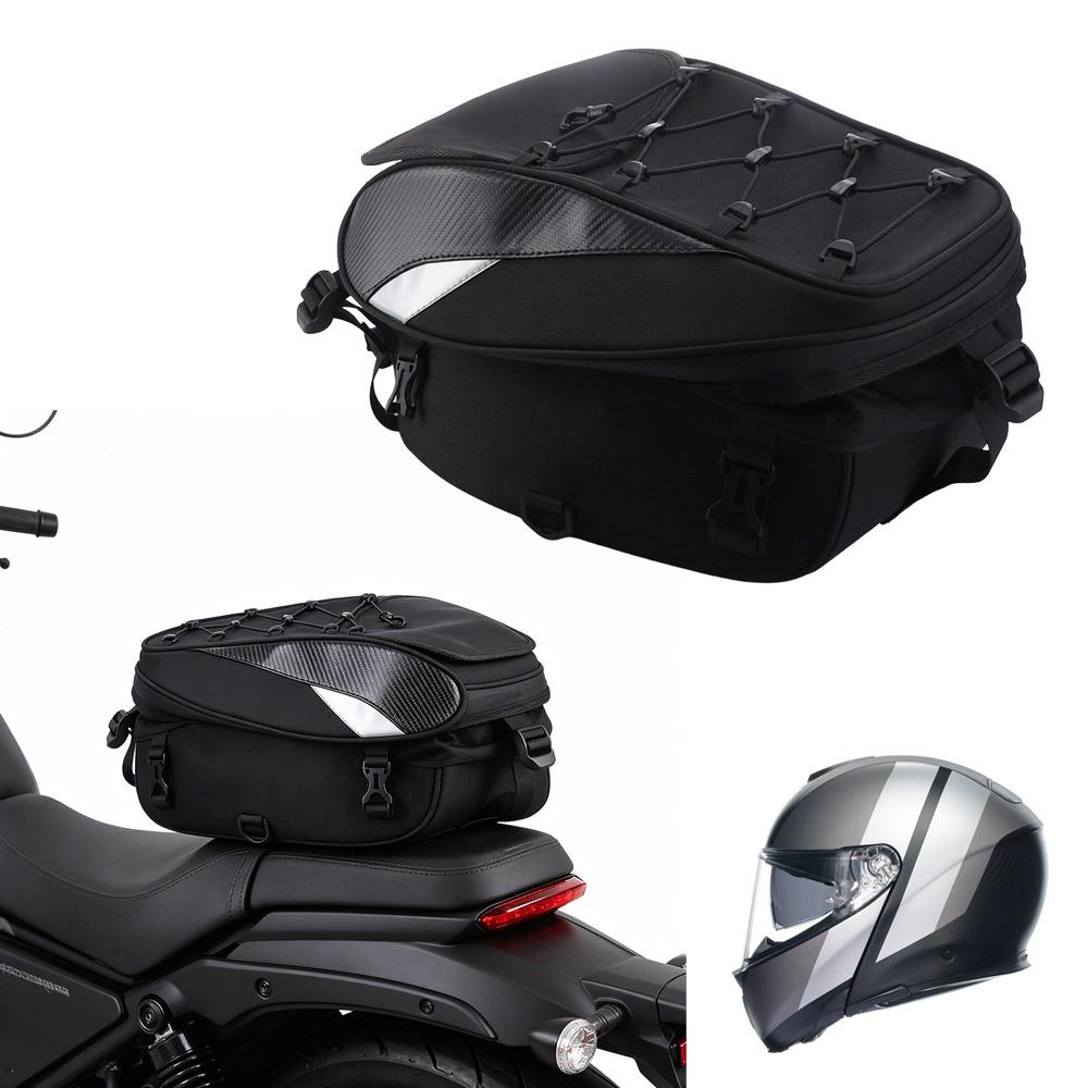 Waterproof Motorcycle Rear Seat Bag Oxford Cloth Rider Backpack  Bikers Accessories