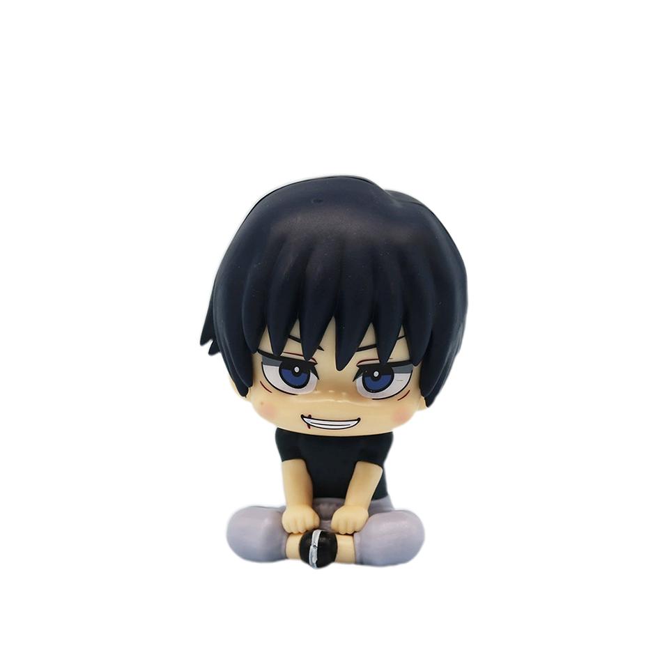 New 5Pcs/set Jujutsu Kaisen Cute Yuji Itadori Gojo Satoru Q Ver. PVC Action Figures Anime Figure Model Toys Collection Doll Gift