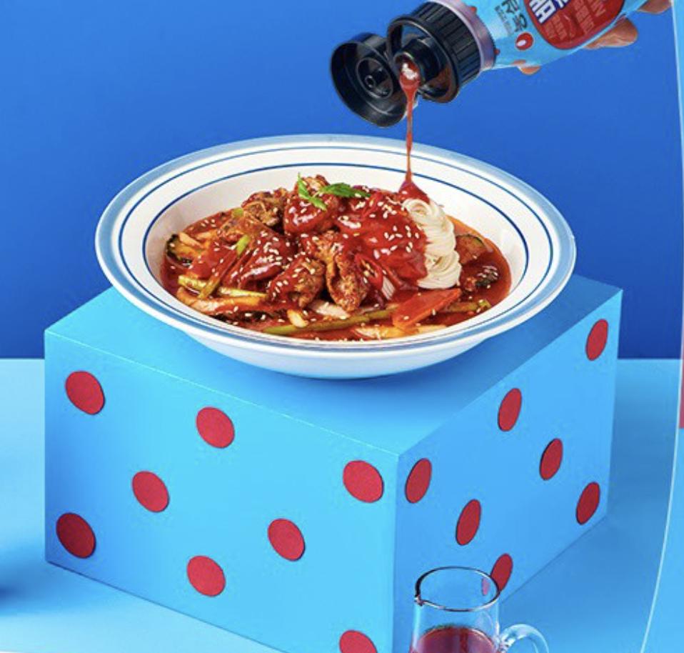Nongshim BaeHongDong All-Around Bibim Sauce, Sweet Spicy Cold Noodle & Dipping Dressing, 300g x 3 Packs
