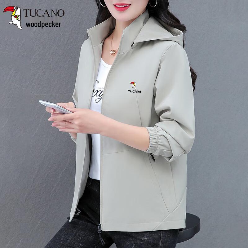 

Женская повседневная куртка Woodpecker со съемным капюшоном XL