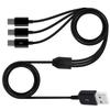 USB C Splitter Cable,USB A Male to 3 Type-C Male Data Sync Charge Cable,3 in 1 Charging Cord Fast Charge for Mobile