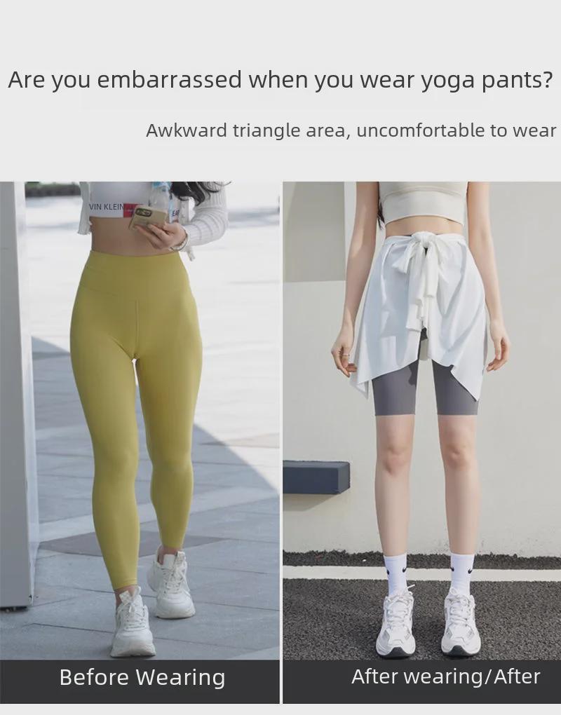 Women's Yoga Skirt: One-Piece Fitness Skirt with Hip-Covering Design