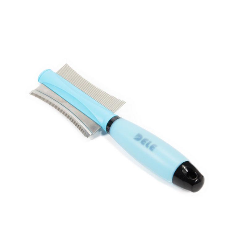 Pet Silicone Hair Removal Comb Deshedding Brush Grooming Tools With Ergonomic Non-slip Handle For