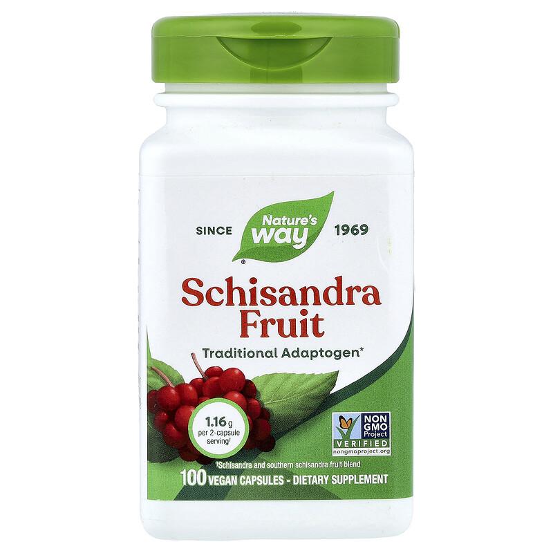 Schisandra Fruit, 100 Vegan Capsules (0.58 G Per Capsule)