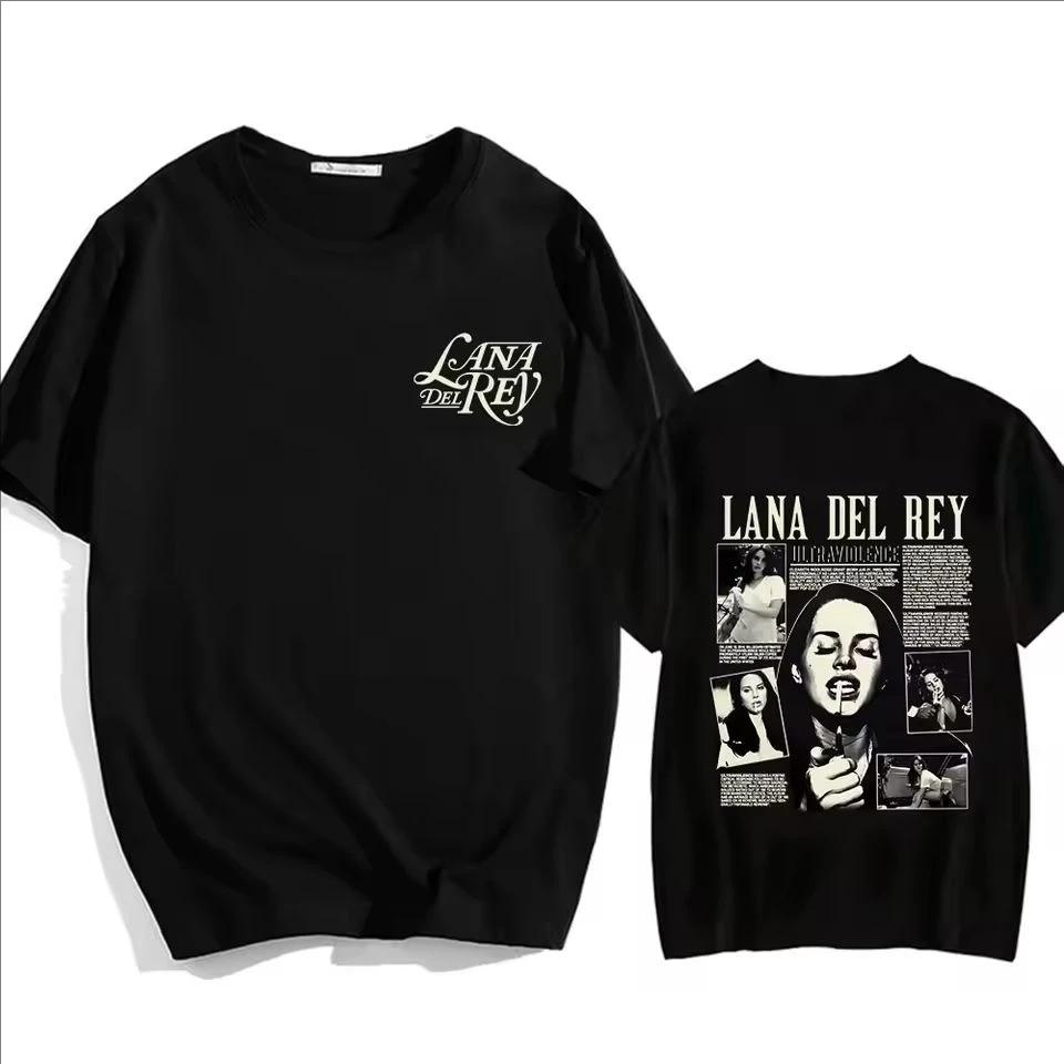 

Lana Del Rey Singer Printing Tshirt Casual Loose Short Sleeve Soft Teeshirt Summer Casual UnisexWomen Retro Vintage Tops Tshirt 4XL