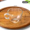 400ml Glasbecher mit vergoldetem Griff