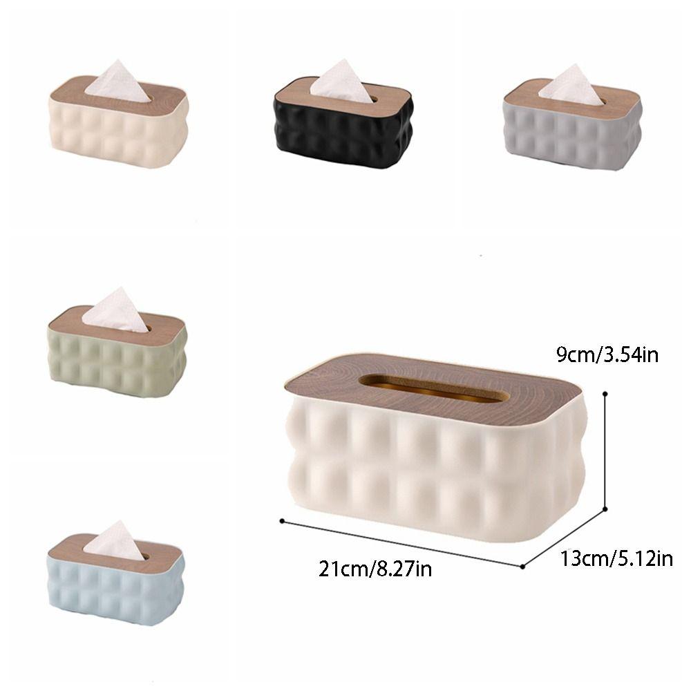 Decorative Toilet Tissue Box Removable Miscellaneous Organizer Paper Storage Holder  Desktop