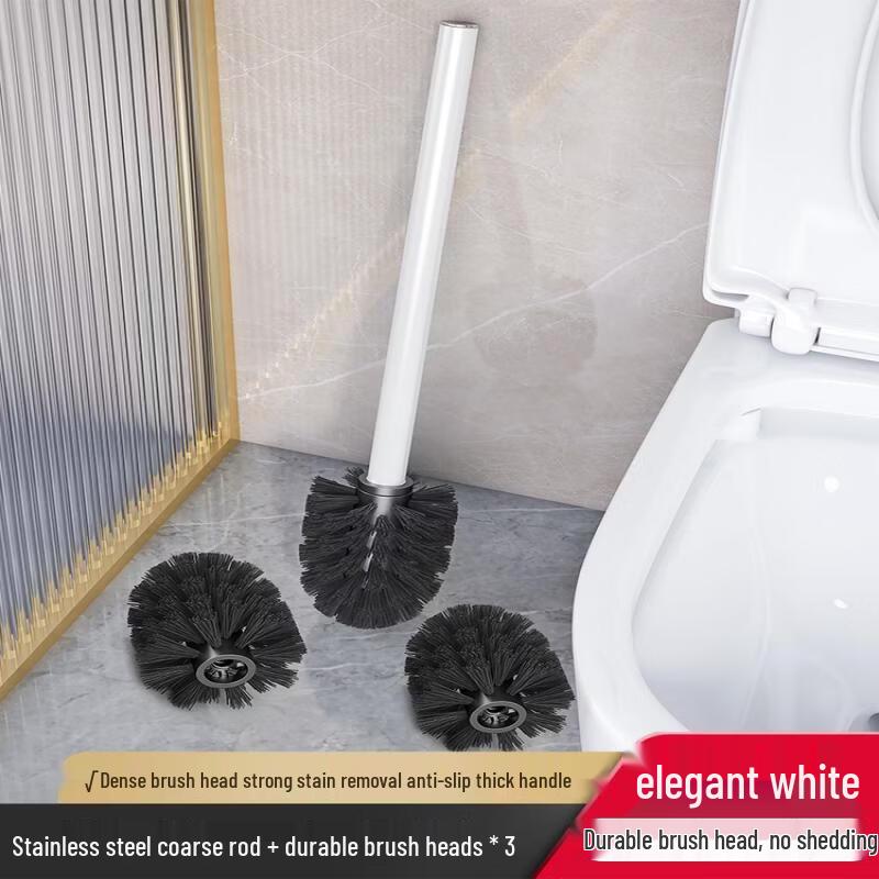 Stainless Steel Wall-Mounted Toilet Brush Set