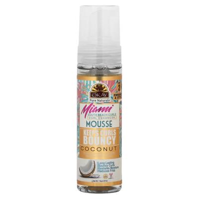 Miami South Beach Curl, Curl Enhancer Mousse, Coconut, 221Ml(7.5Oz)