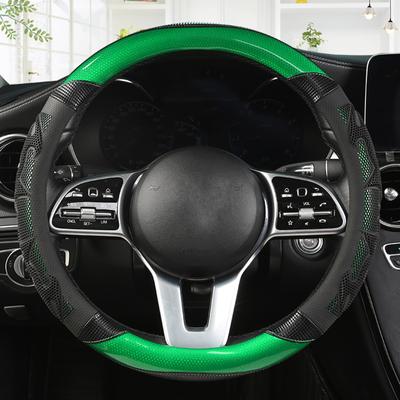 Univerzální kožený reflexní potah na volant do auta 38CM Stylový sportovní potah na volant do auta Protiskluzové autodoplňky