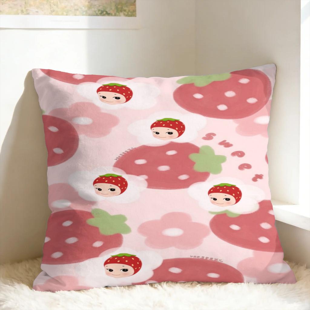 Cute S-Sonny Fruits A-Angles Pillow Case Comfy Pillow Cover Cute Funny Pillowcases For Wedding Party Home Decor