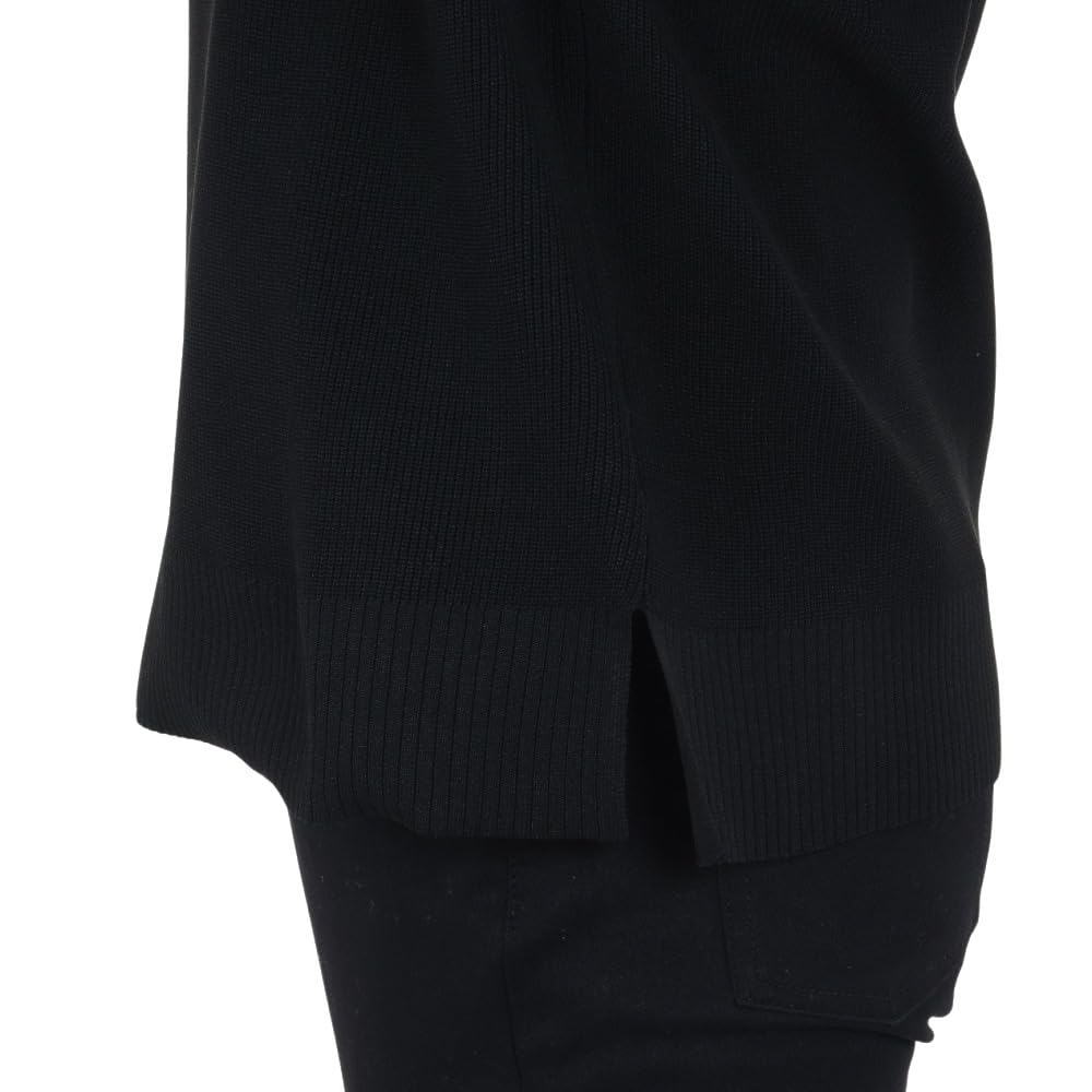 New Balance Golf Crew Neck Sweater Logo x Black 1 (Stretch, Jacquard) / Women's / 012-4270502 030_White [M]
