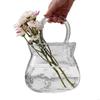 62KD Clear Glass Vase Fish Bowl Container Bucket Table Decors Supplies for Holiday Birthday Party Background Decorations